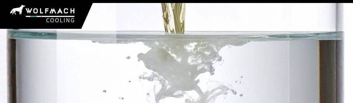oil mixing into water