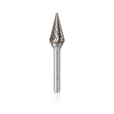 Pointed Cone Carbide Series M Burr - 3mm - Long Shank