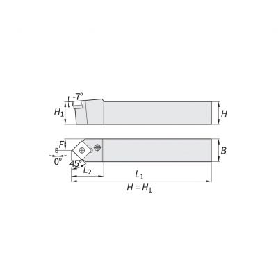 OD Turning Holder - S Type Insert 15 PSDN 32 x 32