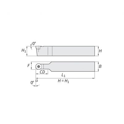 Turning Holder - R Type Insert 10 SRDC 20 x 20