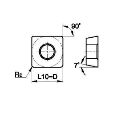 SCMT-FP S Type Turning Insert - WP25CT