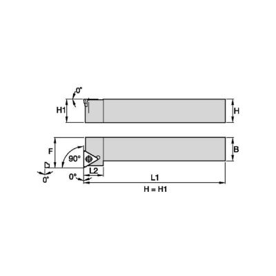 OD Turning Holder - T Type 16 STFC Left 25 x 25