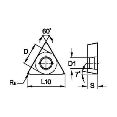 TCMT-FP Triangle Turning Insert 0.8mm - WP15CT