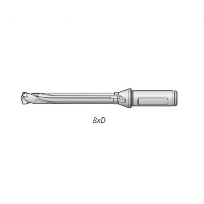 TDM1 modular insert drill with wrench (included).